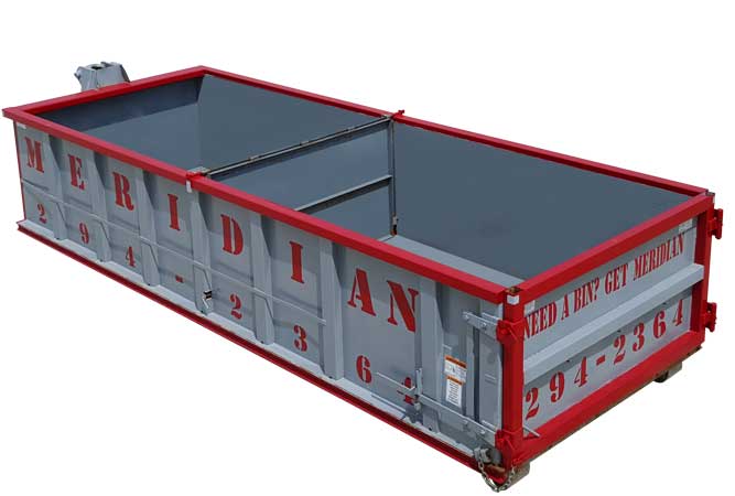 20 cubic yard Split Recycling Bin